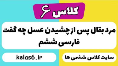 مرد بقّال پس از چشیدن عسل چه گفت فارسی ششم